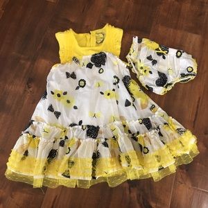 Deux Par Deux Little Miss Sunshine Dress 24m